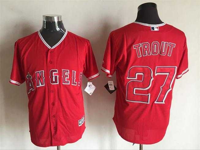 Los Angeles Angels of Anaheim #27 Mike Trout Red New Cool Base Stitched Baseball Jersey,We sell and wholesale Los Angeles Angels of Anaheim #27 Mike Trout Red New Cool Base Stitched Baseball Jersey on line form chian!